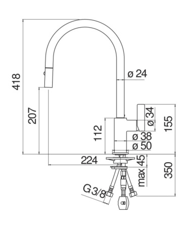 Смеситель для кухни Nobili Flag FL96137CR